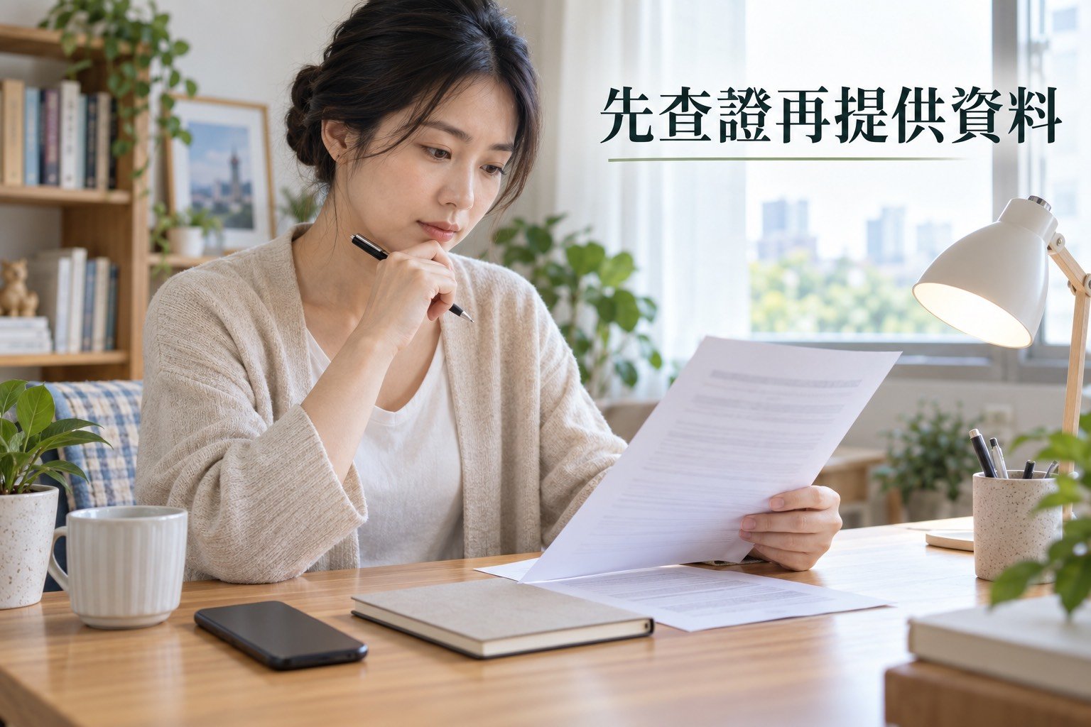 民眾在回覆陌生借款訊息前先以手機和筆電查證的生活感照片