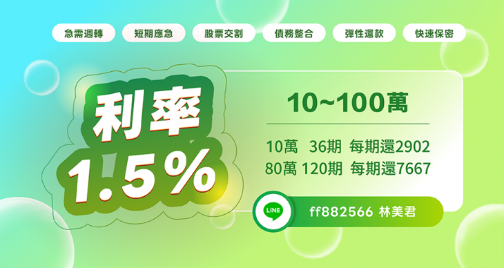 急需週轉 短期應急