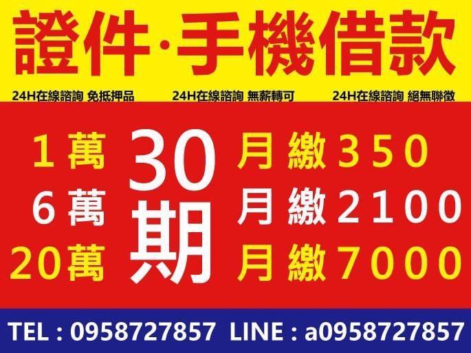 1-20萬彈性借貸