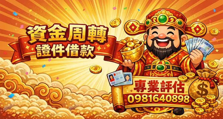 資金周轉、證件借款資訊